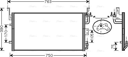 Ava Quality Cooling HY 5083 - Kondensators, Gaisa kond. sistēma autodraugiem.lv