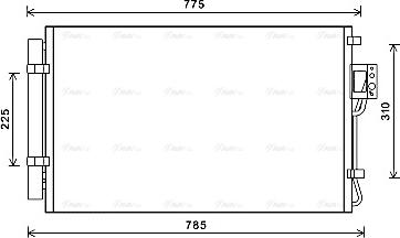 Ava Quality Cooling HY5311D - Kondensators, Gaisa kond. sistēma autodraugiem.lv