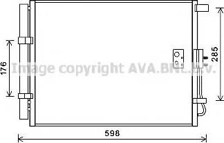 Ava Quality Cooling HY5373 - Kondensators, Gaisa kond. sistēma autodraugiem.lv