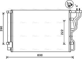 Ava Quality Cooling HY5299D - Kondensators, Gaisa kond. sistēma autodraugiem.lv