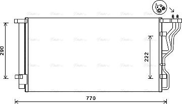 Ava Quality Cooling HY5298D - Kondensators, Gaisa kond. sistēma autodraugiem.lv