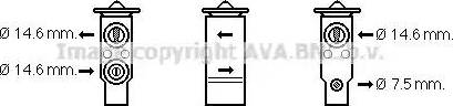 Ava Quality Cooling HY1411 - Izplešanās vārsts, Gaisa kond. sistēma autodraugiem.lv
