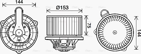 Ava Quality Cooling HY8460 - Salona ventilators autodraugiem.lv