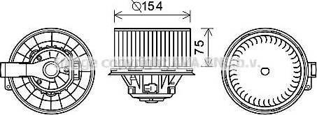 Ava Quality Cooling HY8408 - Elektromotors, Salona ventilācija autodraugiem.lv