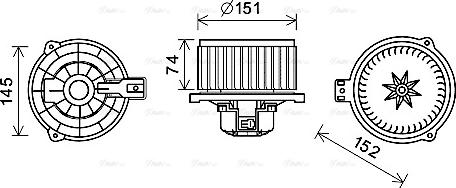 Ava Quality Cooling HY8430 - Salona ventilators autodraugiem.lv