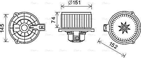 Ava Quality Cooling HY8429 - Salona ventilators autodraugiem.lv