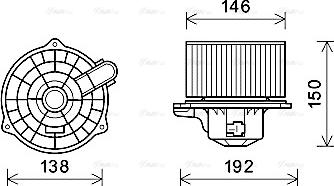 Ava Quality Cooling HY8554 - Salona ventilators autodraugiem.lv