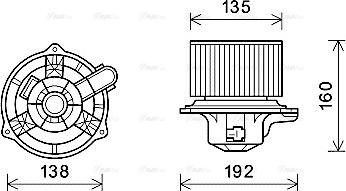 Ava Quality Cooling HY8553 - Salona ventilators autodraugiem.lv