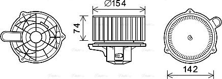 Ava Quality Cooling HY8349 - Salona ventilators autodraugiem.lv