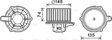 Ava Quality Cooling HY8350 - Salona ventilators autodraugiem.lv