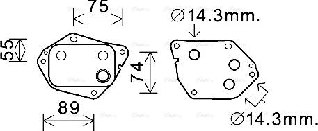 Ava Quality Cooling HY3288 - Eļļas radiators, Motoreļļa autodraugiem.lv