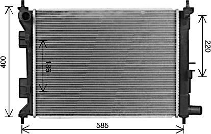 Ava Quality Cooling HY2494 - Radiators, Motora dzesēšanas sistēma autodraugiem.lv