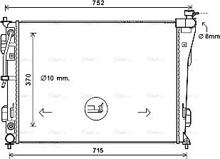 Ava Quality Cooling HY2423 - Radiators, Motora dzesēšanas sistēma autodraugiem.lv