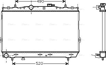 Ava Quality Cooling HY 2095 - Radiators, Motora dzesēšanas sistēma autodraugiem.lv