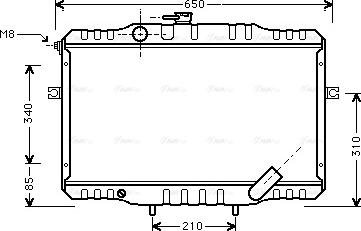 Ava Quality Cooling HY 2068 - Radiators, Motora dzesēšanas sistēma autodraugiem.lv