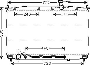 Ava Quality Cooling HY 2174 - Radiators, Motora dzesēšanas sistēma autodraugiem.lv