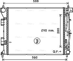 Ava Quality Cooling HY2351 - Radiators, Motora dzesēšanas sistēma autodraugiem.lv