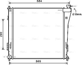 Ava Quality Cooling HY2303 - Radiators, Motora dzesēšanas sistēma autodraugiem.lv