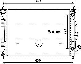 Ava Quality Cooling HY2381 - Radiators, Motora dzesēšanas sistēma autodraugiem.lv