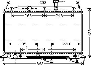 Ava Quality Cooling HY2252 - Radiators, Motora dzesēšanas sistēma autodraugiem.lv