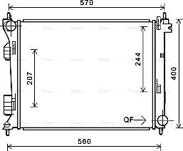 Ava Quality Cooling HY2274 - Radiators, Motora dzesēšanas sistēma autodraugiem.lv