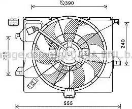 Ava Quality Cooling HY7545 - Ventilators, Motora dzesēšanas sistēma autodraugiem.lv