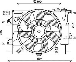 Ava Quality Cooling HY7546 - Ventilators, Motora dzesēšanas sistēma autodraugiem.lv