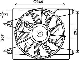 Ava Quality Cooling HY7560 - Ventilators, Motora dzesēšanas sistēma autodraugiem.lv