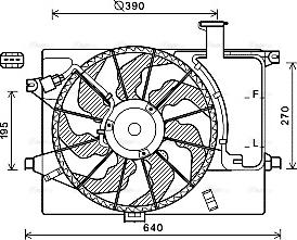 Ava Quality Cooling HY7567 - Ventilators, Motora dzesēšanas sistēma autodraugiem.lv