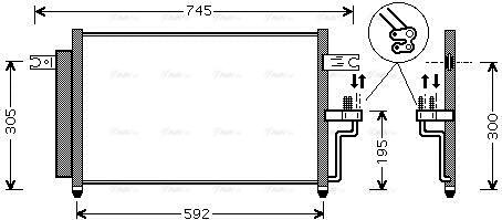 Ava Quality Cooling HYA5082D - Kondensators, Gaisa kond. sistēma autodraugiem.lv