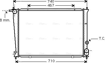 Ava Quality Cooling HYA2049 - Radiators, Motora dzesēšanas sistēma autodraugiem.lv