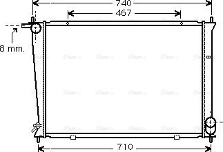 Ava Quality Cooling HYA2148 - Radiators, Motora dzesēšanas sistēma autodraugiem.lv