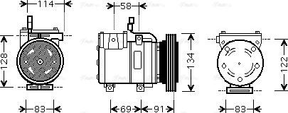 Ava Quality Cooling HYAK199 - Kompresors, Gaisa kond. sistēma autodraugiem.lv