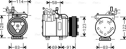 Ava Quality Cooling HYAK196 - Kompresors, Gaisa kond. sistēma autodraugiem.lv