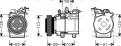 Ava Quality Cooling HY K160 - Kompresors, Gaisa kond. sistēma autodraugiem.lv