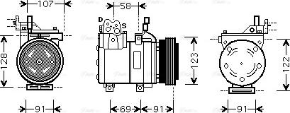 Ava Quality Cooling HYAK161 - Kompresors, Gaisa kond. sistēma autodraugiem.lv