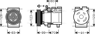 Ava Quality Cooling HYAK138 - Kompresors, Gaisa kond. sistēma autodraugiem.lv