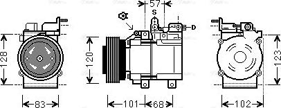 Ava Quality Cooling HYAK123 - Kompresors, Gaisa kond. sistēma autodraugiem.lv