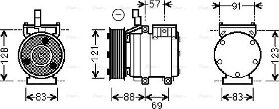 Ava Quality Cooling HYAK258 - Kompresors, Gaisa kond. sistēma autodraugiem.lv