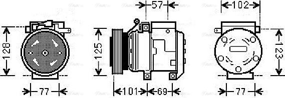 Ava Quality Cooling HYAK208 - Kompresors, Gaisa kond. sistēma autodraugiem.lv