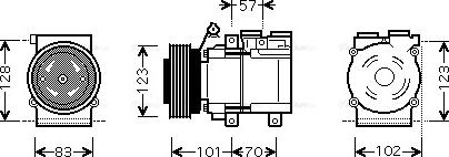Ava Quality Cooling HYAK219 - Kompresors, Gaisa kond. sistēma autodraugiem.lv