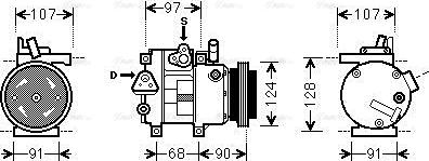 Ava Quality Cooling HYAK215 - Kompresors, Gaisa kond. sistēma autodraugiem.lv