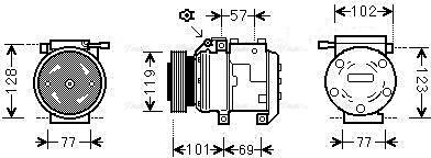 Ava Quality Cooling HYAK222 - Kompresors, Gaisa kond. sistēma autodraugiem.lv
