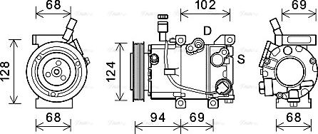 Ava Quality Cooling HYK442 - Kompresors, Gaisa kond. sistēma autodraugiem.lv