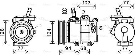 Ava Quality Cooling HYK451 - Kompresors, Gaisa kond. sistēma autodraugiem.lv