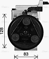 Ava Quality Cooling HYK593 - Kompresors, Gaisa kond. sistēma autodraugiem.lv