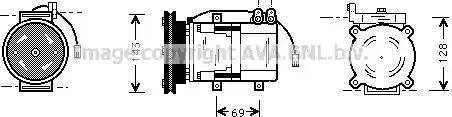 Ava Quality Cooling HY K066 - Kompresors, Gaisa kond. sistēma autodraugiem.lv