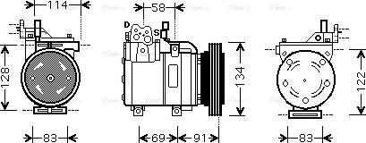 Ava Quality Cooling HY K199 - Kompresors, Gaisa kond. sistēma autodraugiem.lv