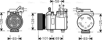 Ava Quality Cooling HY K159 - Kompresors, Gaisa kond. sistēma autodraugiem.lv