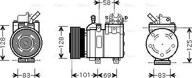 Ava Quality Cooling HY K166 - Kompresors, Gaisa kond. sistēma autodraugiem.lv